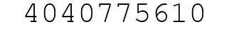Number 4040775610.