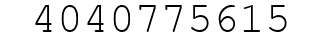 Number 4040775615.