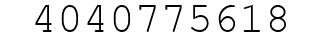 Number 4040775618.