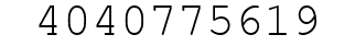 Number 4040775619.