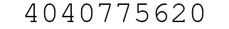 Number 4040775620.