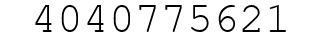 Number 4040775621.