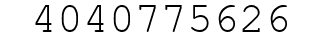 Number 4040775626.