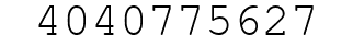 Number 4040775627.