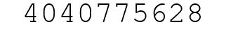 Number 4040775628.