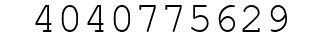 Number 4040775629.