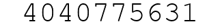 Number 4040775631.