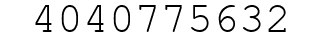 Number 4040775632.