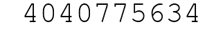 Number 4040775634.