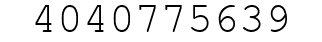 Number 4040775639.