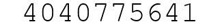 Number 4040775641.