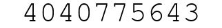 Number 4040775643.