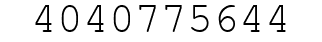 Number 4040775644.