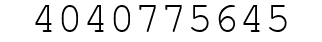 Number 4040775645.