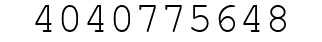 Number 4040775648.