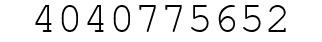 Number 4040775652.