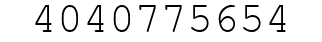 Number 4040775654.