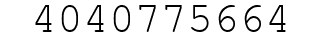 Number 4040775664.