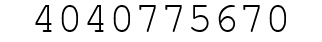 Number 4040775670.