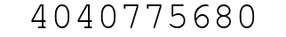 Number 4040775680.