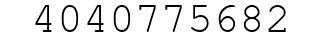Number 4040775682.
