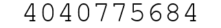Number 4040775684.