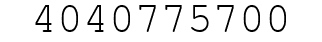 Number 4040775700.