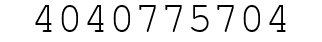 Number 4040775704.