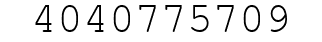 Number 4040775709.