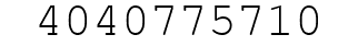 Number 4040775710.