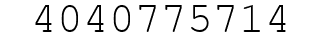 Number 4040775714.