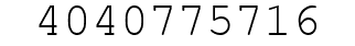 Number 4040775716.