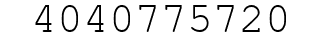 Number 4040775720.