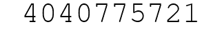 Number 4040775721.