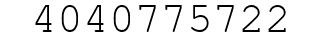 Number 4040775722.