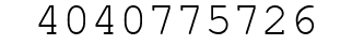 Number 4040775726.