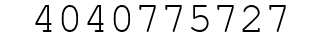 Number 4040775727.