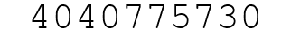 Number 4040775730.