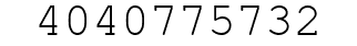 Number 4040775732.