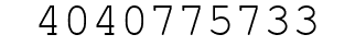 Number 4040775733.