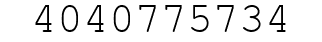 Number 4040775734.