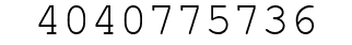 Number 4040775736.