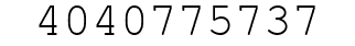 Number 4040775737.