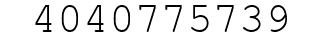 Number 4040775739.