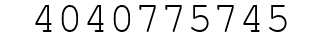 Number 4040775745.