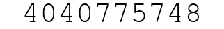 Number 4040775748.