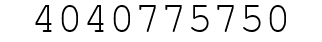 Number 4040775750.