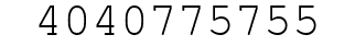 Number 4040775755.