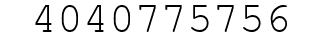 Number 4040775756.