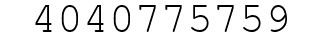 Number 4040775759.